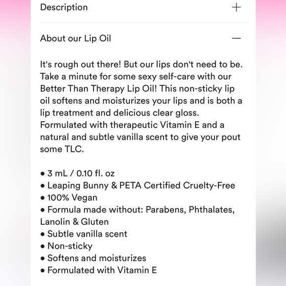 TRUST FUND BEAUTY | Better Than Therapy | Lip Oil (Brand New!) ✨ - Picture 10 of 10